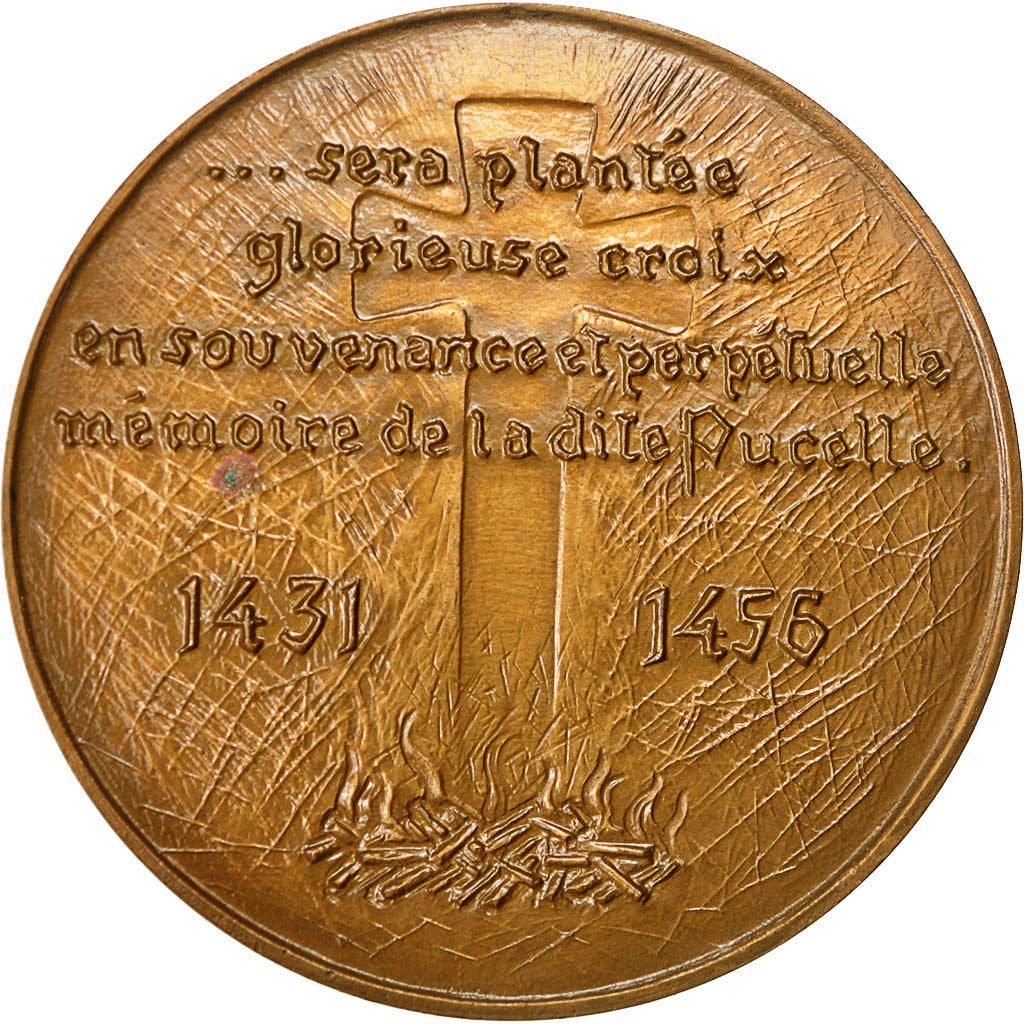 Francia, medaglia, Jeanne d'Arc ,7 Juillet 1456, History, Coeffin, SPL-, Bronzo