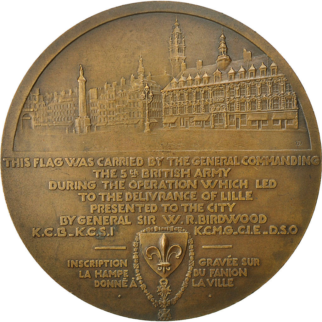 Frankreich, Medal, 1ère Guerre Mondiale, Lille Délivrée par les Anglais