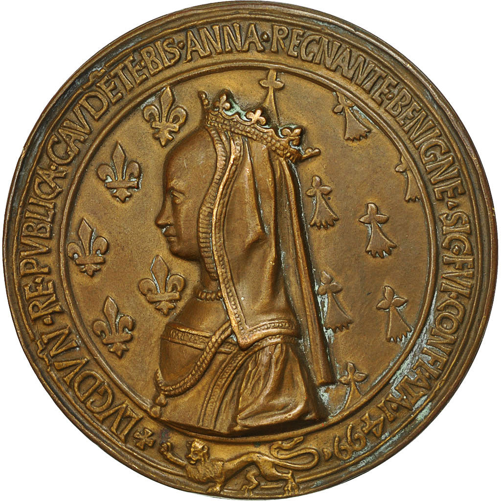 Francia, Medal, Mariage du Roi Louis XII et Anne de Bretagne, SPL-, Bronzo