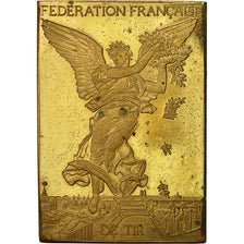 Frankreich, Medal, Centenaire Fédération Française de Tir, 1986, SS, Gilt
