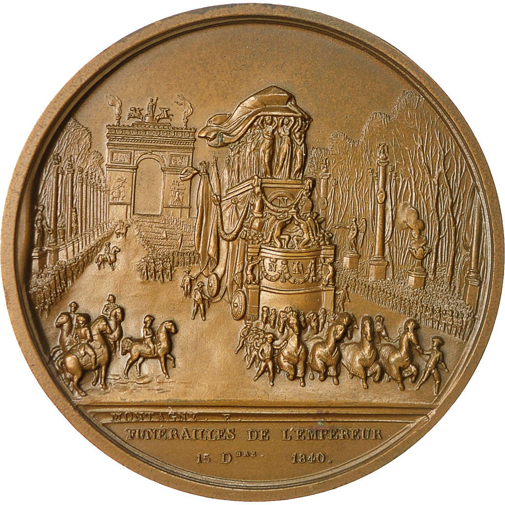 France, Medal, Napoléon Ier, Funérailles de l'Empereur, 1969, Montagny