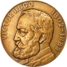 France, Medal, Victor Hugo (1802-1885), 1985, Lamourdedieu, AU(50-53), Bronze