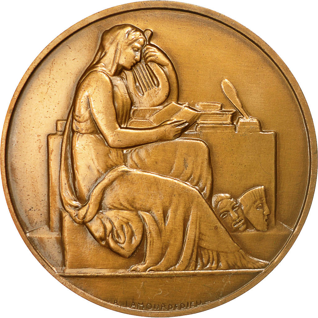 France, Medal, Victor Hugo (1802-1885), 1985, Lamourdedieu, AU(50-53), Bronze