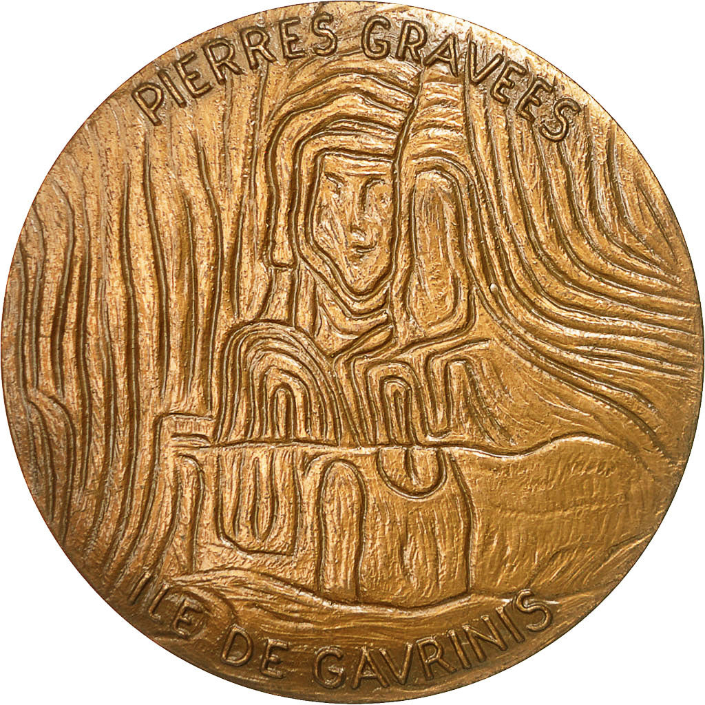 Frankreich, Medal, Carnac, Pierres levées, ile de Gavrinis, 1978, Coutré, VZ+
