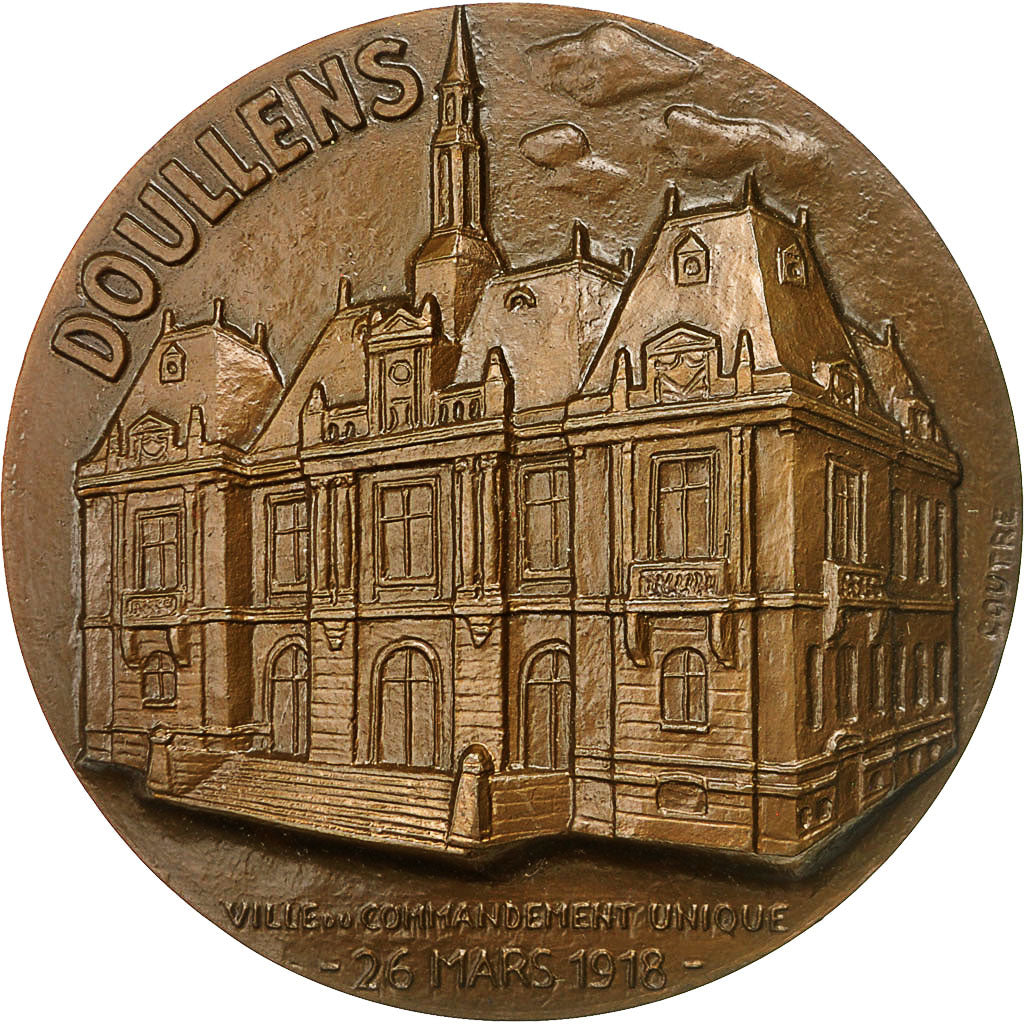 France, Medal, Château de Doullens, 1978, Coutré, MS(63), Bronze