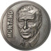 Francia, Medal, Chanson, Yves Montand, 1985, Lovy, EBC, Copper Plated Silver