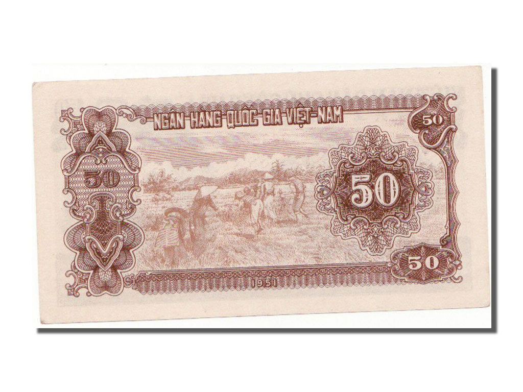 Vietnam, 50 D<ox>ng, 1951, KM:61b, Undated, FDS