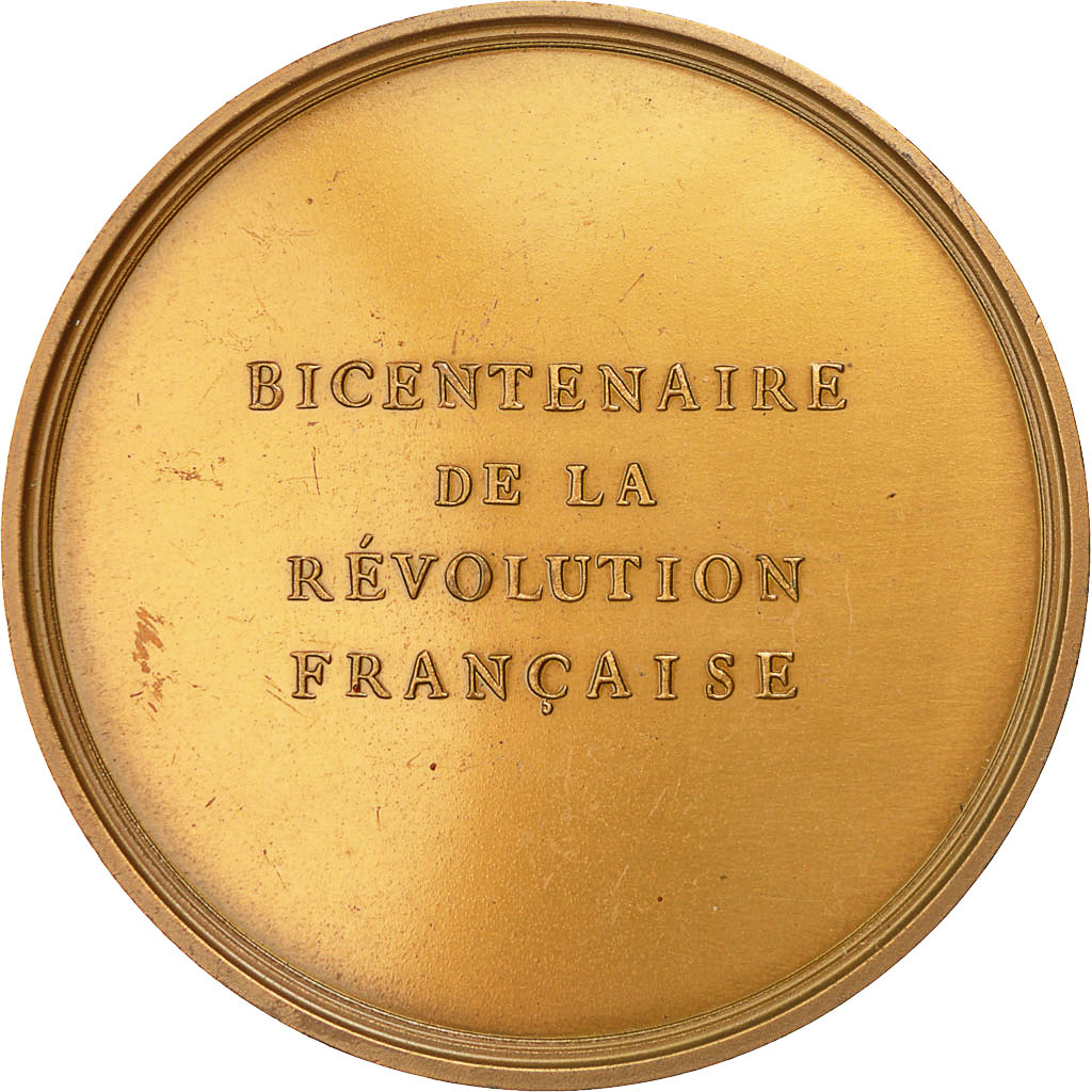 France, Medal, Révolution Française, Siège de la Bastille, 1989, Andrieu