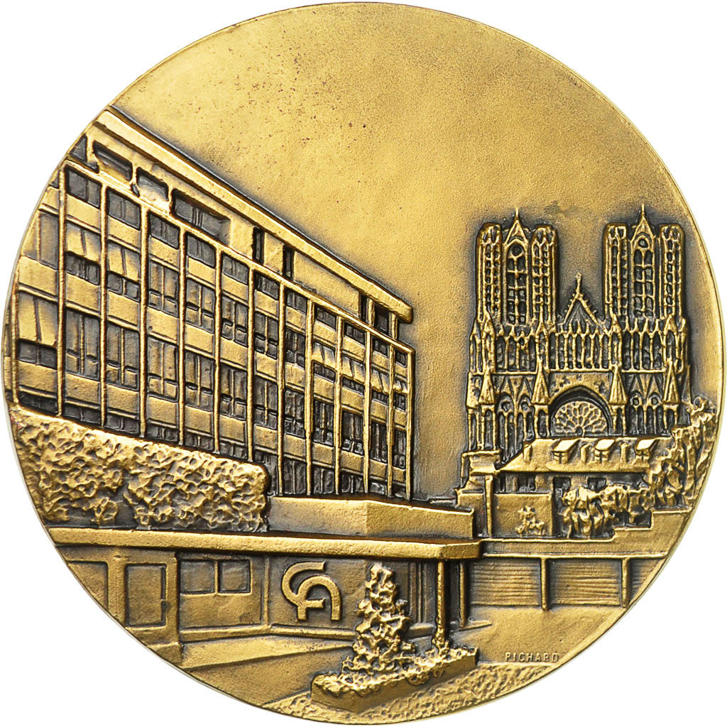Francia, Medal, Crédit Agricole de Reims, 1979, Pichard, SC, Bronce