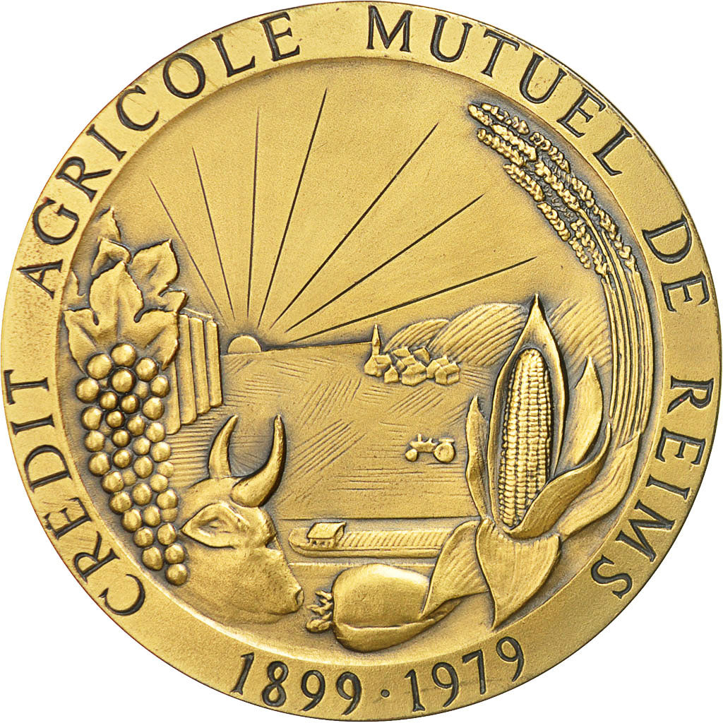 Francia, Medal, Crédit Agricole de Reims, 1979, Pichard, SC, Bronce