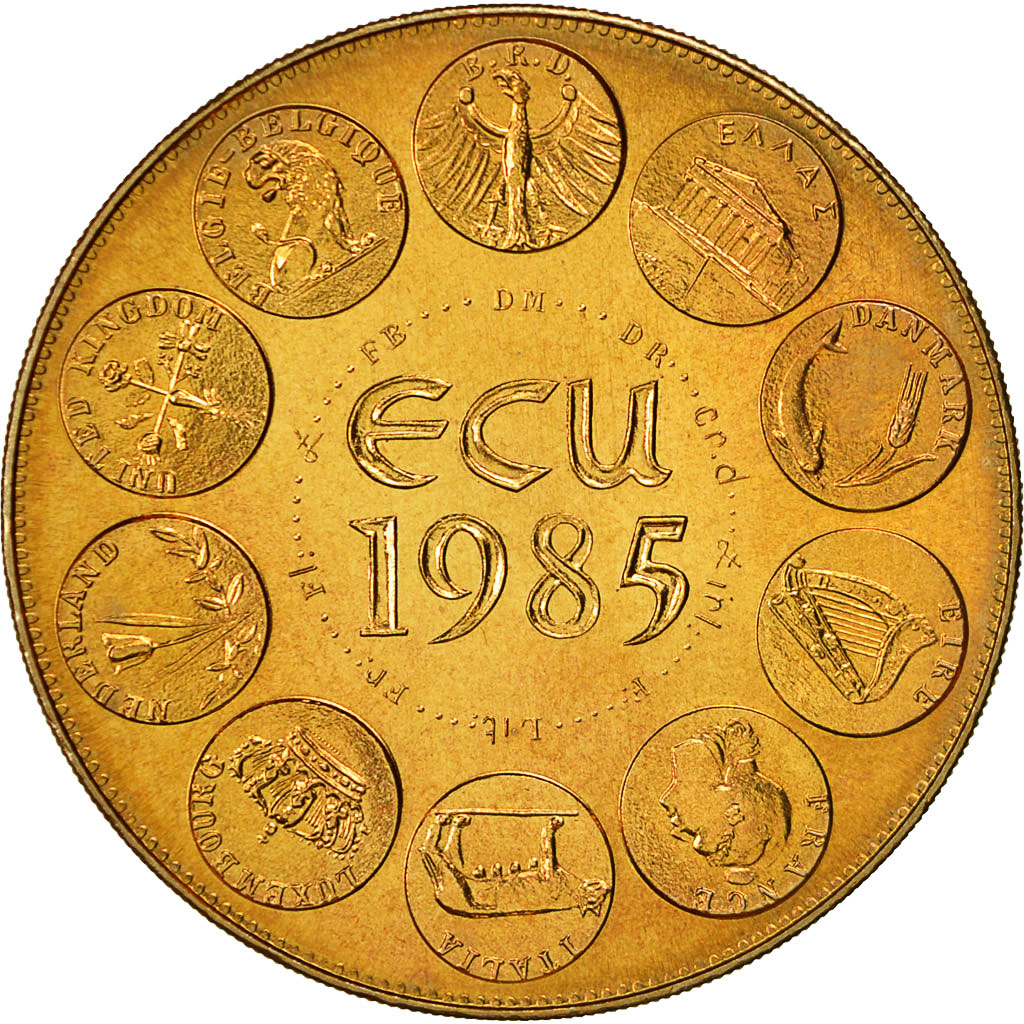 France, Medal, Ecu Europa, Marianne, 1985, Rodier, SPL+, Bronze