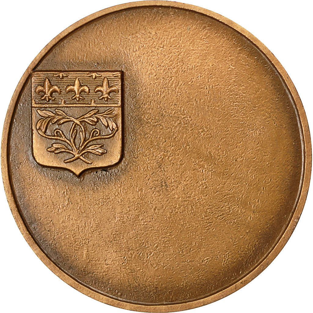 France, Medal, Cathédrale de Reims, 1966, Coutré, AU(55-58), Bronze