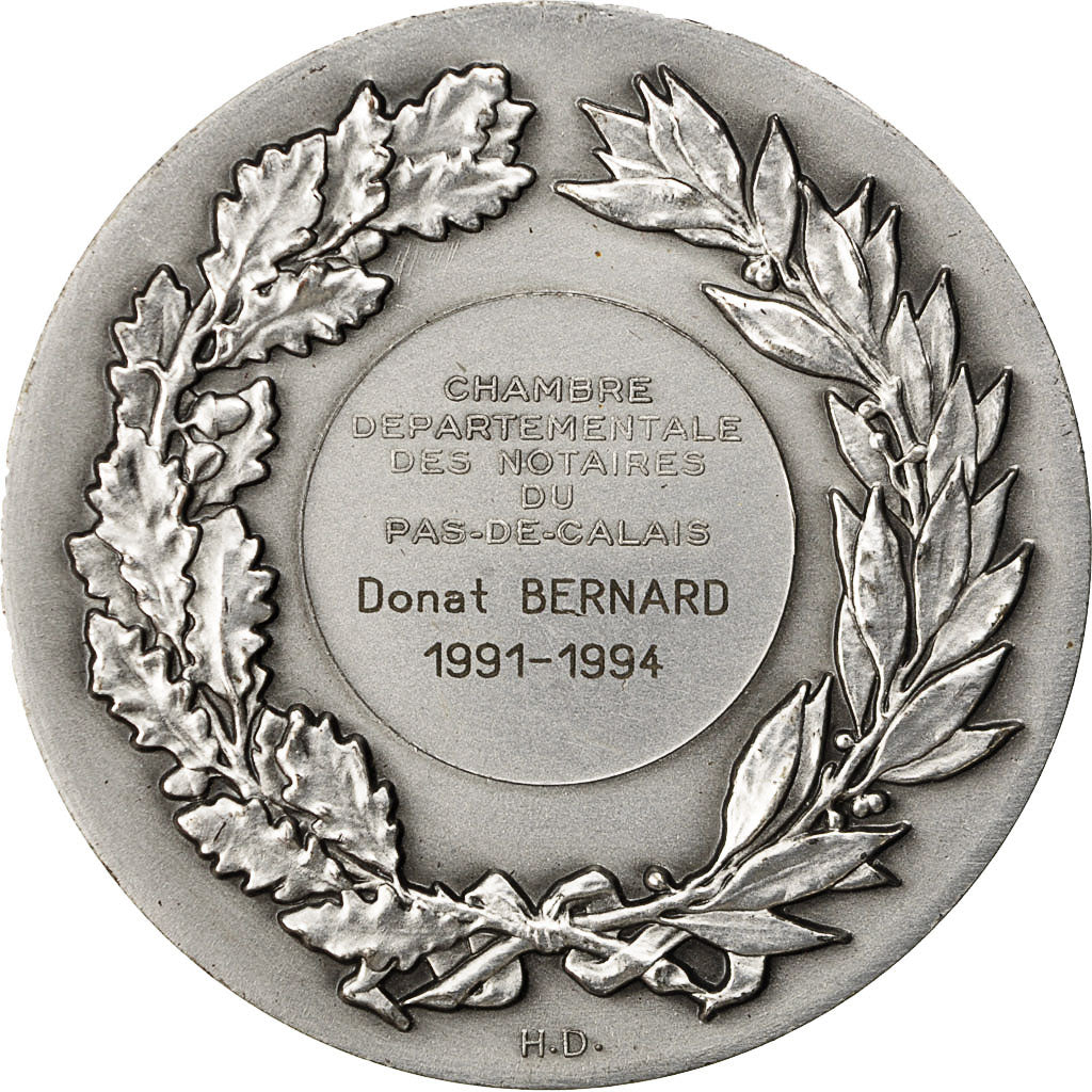 France, Medal, Chambre des Notaires du Pas de Calais, 1994, Brenet, MS(60-62)