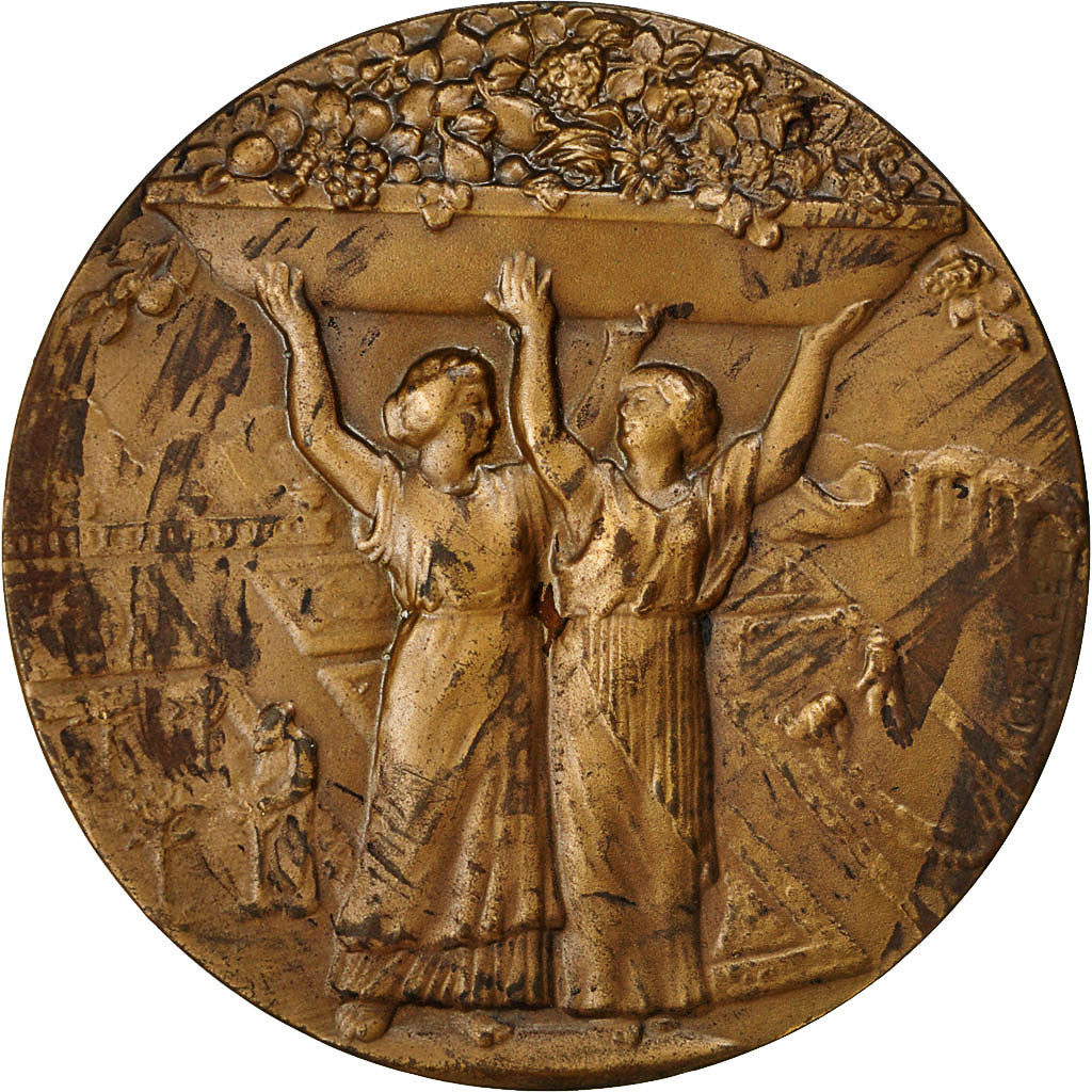 France, Medal, Façades et Parterres Fleuris, 1974, Charles, EF(40-45), Bronze