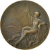 Frankrijk, Medal, Art Nouveau, Femme Assise, Coucher de Soleil, Rasumny, ZF