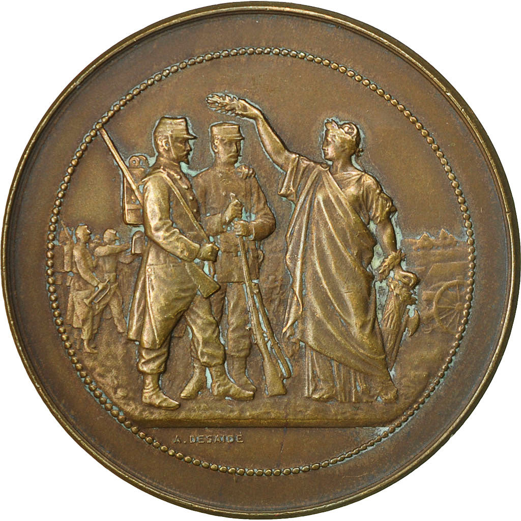 France, Medal, Bénédiction des Soldats, Desaide, EF(40-45), Bronze