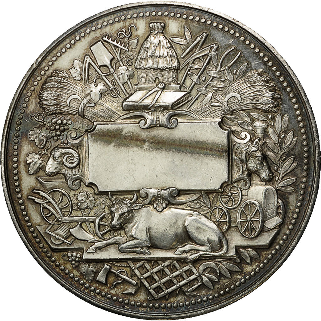 France, Medal, Société des agriculteurs de France, Trotin, MS(60-62), Silver