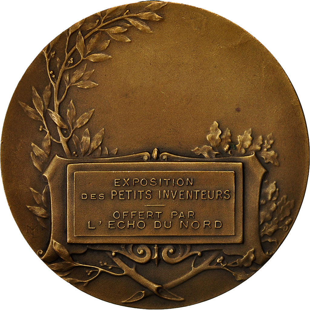 France, Medal, L'Echo du Nord, Exposition des petits inventeurs, Baudichon, SUP