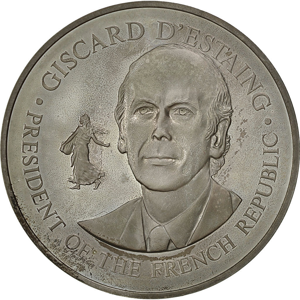 Francia, Medal, Ve République, Valery Giscard d'Estaing, 1976, EBC+, Plata