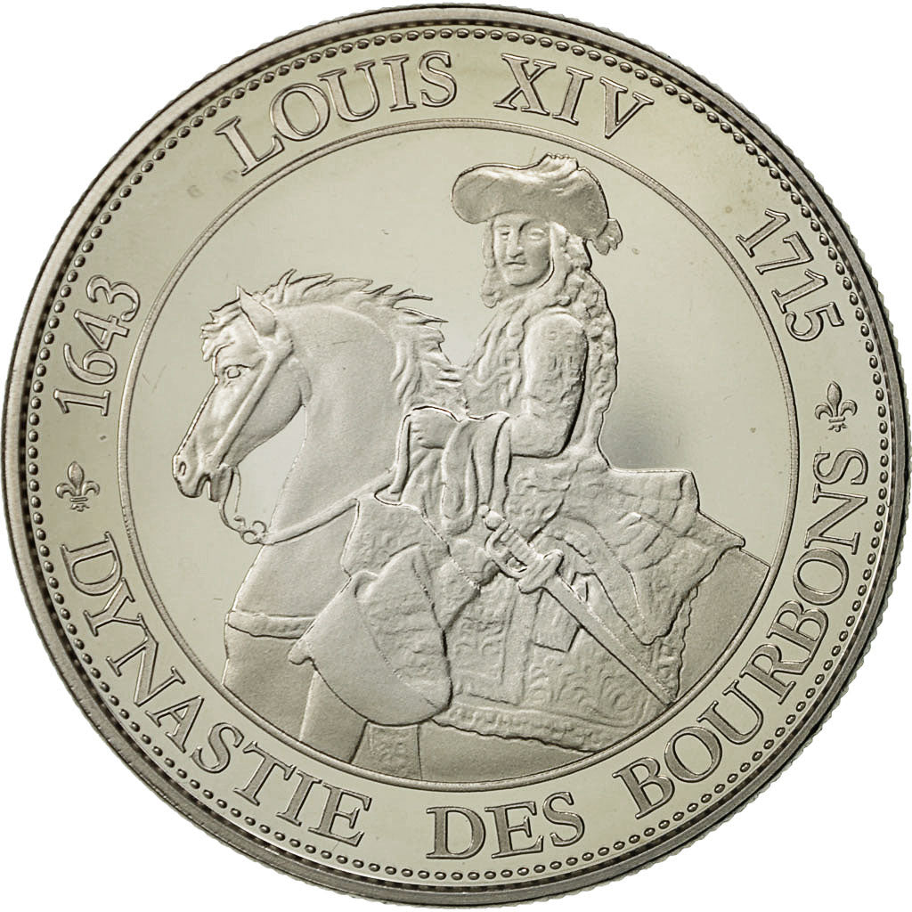 Francja, Medal, Rois et Reines de France, Louis XIV, MS(63), Nikiel