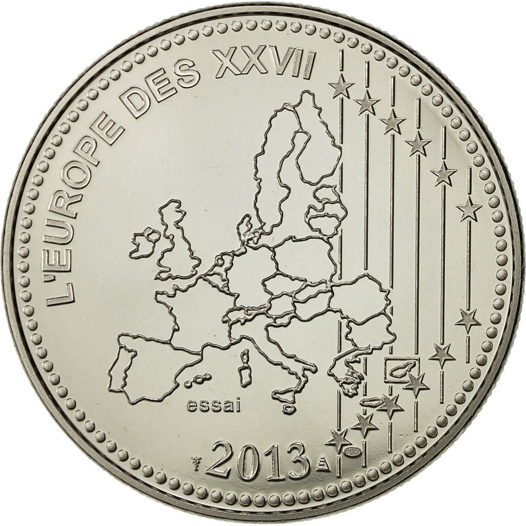 Francia, Medal, L'europe des XXVII, République française, 2013, SC, Níquel