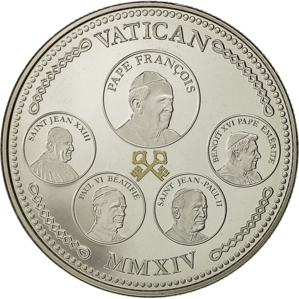 Francja, Medal, Vatican, François, MS(63), Nikiel