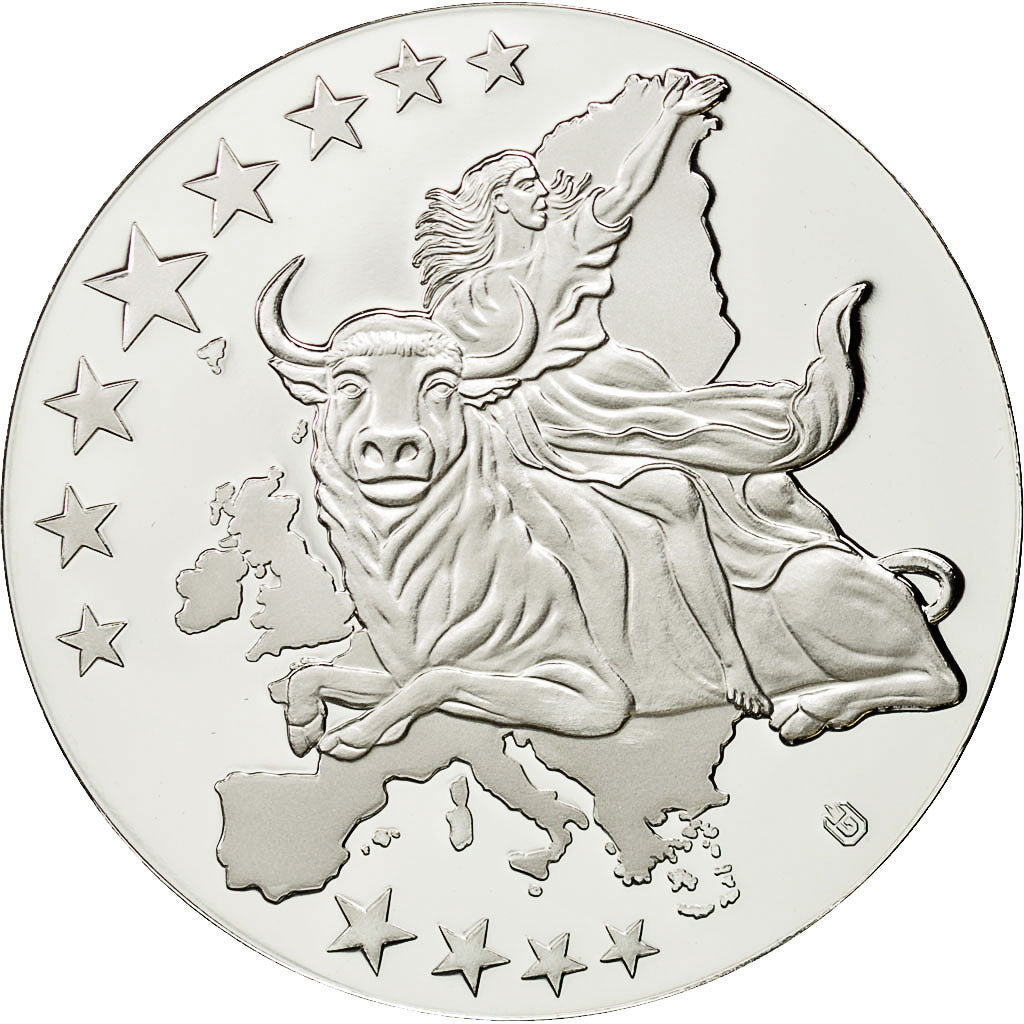 France, Medal, L'Europe, Adieu à la Monnaie Française, MS(63), Copper Plated