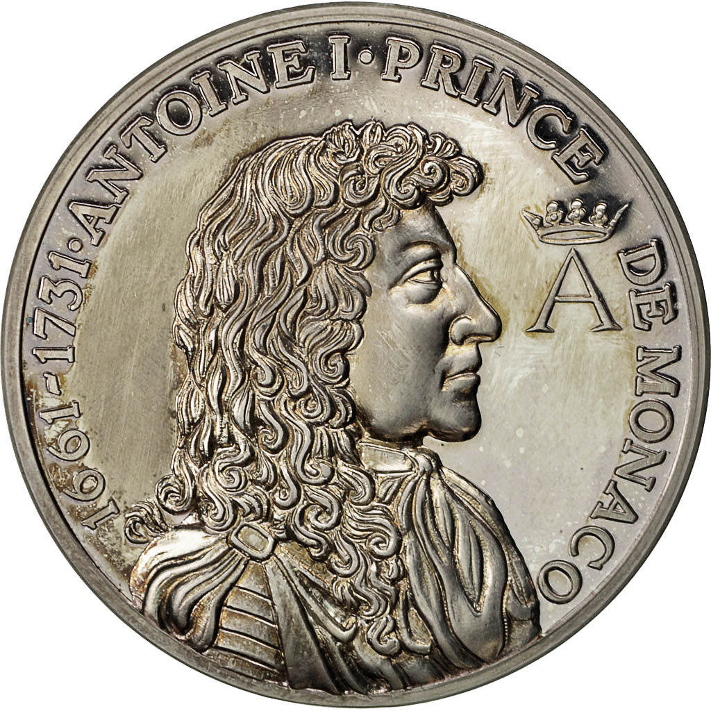 Monaco, Medal, Antoine I, Silver, Proof, MS(63)