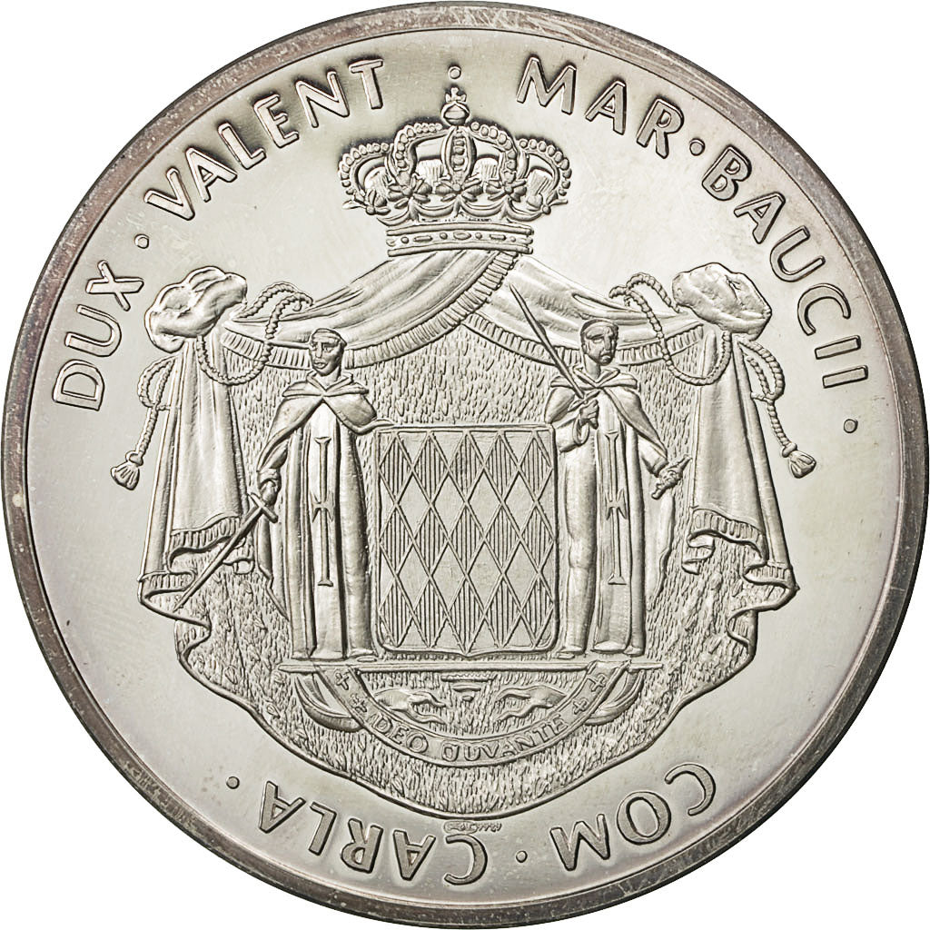 Monaco, Medal, Charles III, Prince de Monaco (1818-1889), MS(63), Silver