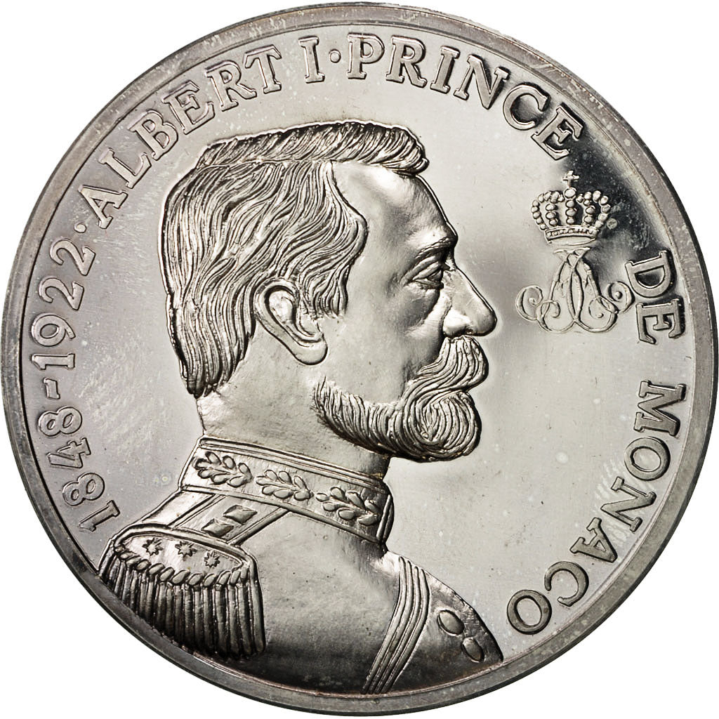 Monaco, Medal, Albert Ier, Prince de Monaco (1848-1922), SPL, Argent