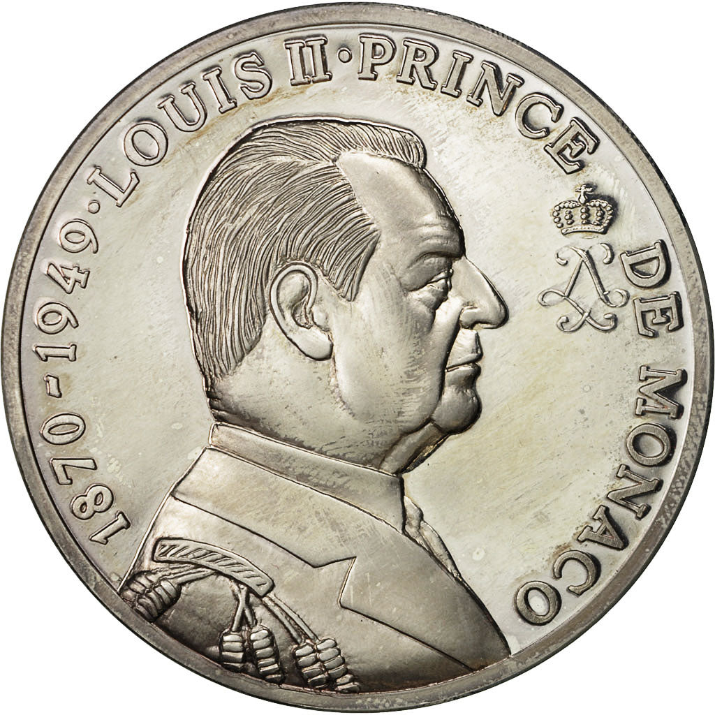 Monaco, Medal, Louis II, Prince de Monaco (1870-1949), MS(63), Silver