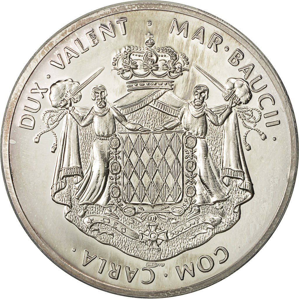 Monaco, Medal, Ranieri III et Grace, Prince et Princesse de Monaco, SPL, Argento