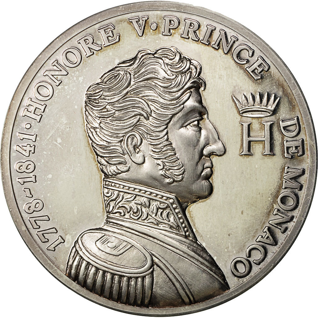 Monaco, Medal, Honoré V, Prince de Monaco (1778-1841), SPL, Argent