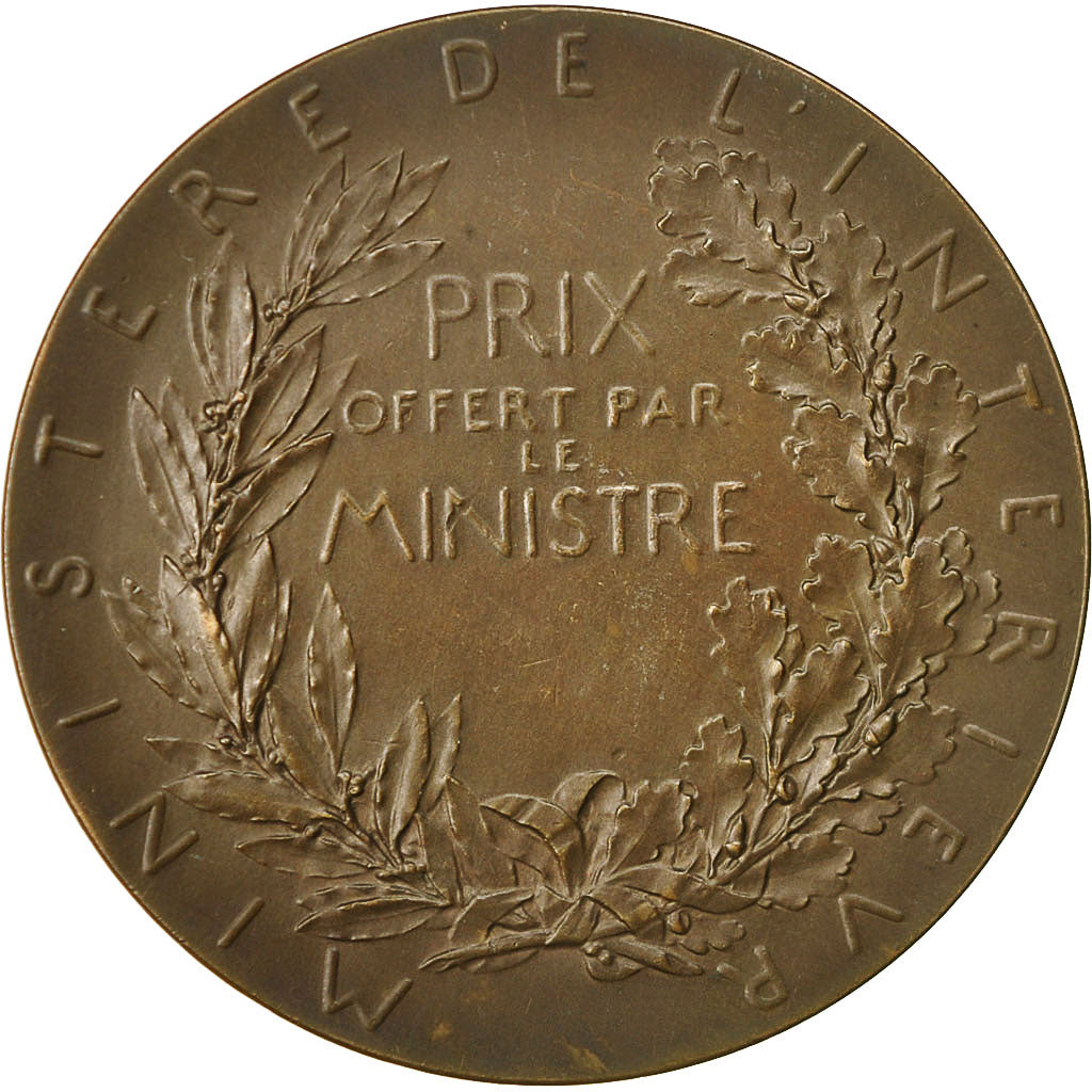 Frankreich, Medal, Ministère de l'Intérieur, République française, Roty, VZ