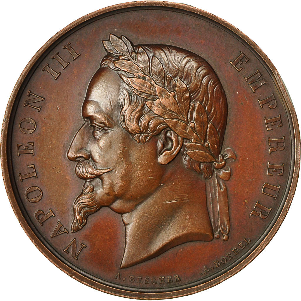 Francja, Medal, Napoléon III, Société d'Agriculture du Pas de Calais, 1868