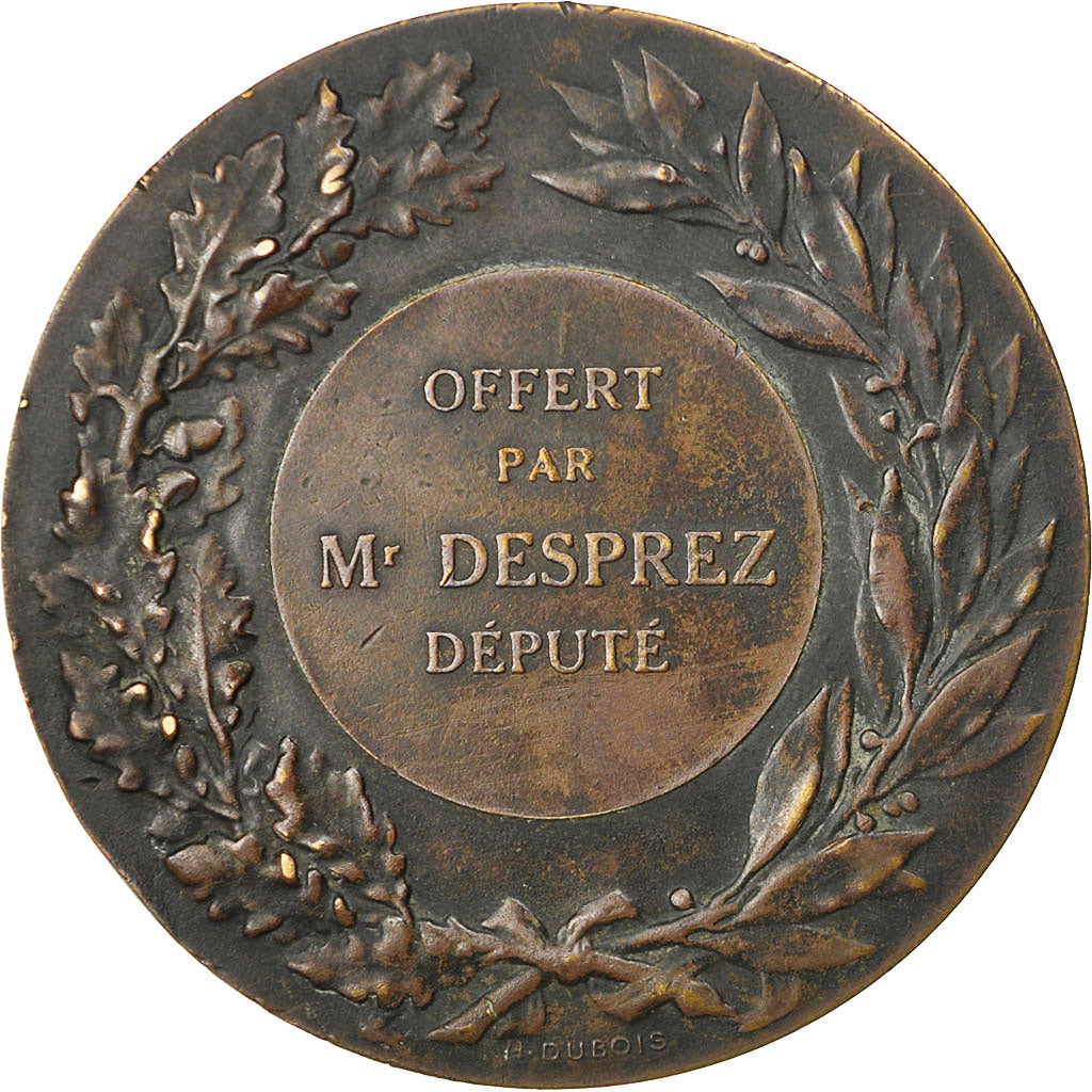 France, Medal, Marianne, République Française, Dubois / Dupuis, AU(50-53)