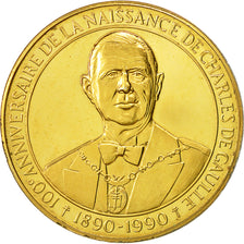 France, Medal, 100ème Anniversaire de la Naissance de Charles de Gaulle, 1990