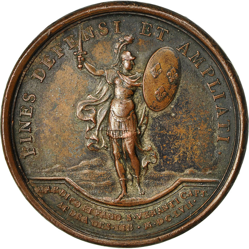 France, Medal, Louis XIV, Prise de St Venant, Levée du Siège d'Ardres, 1657