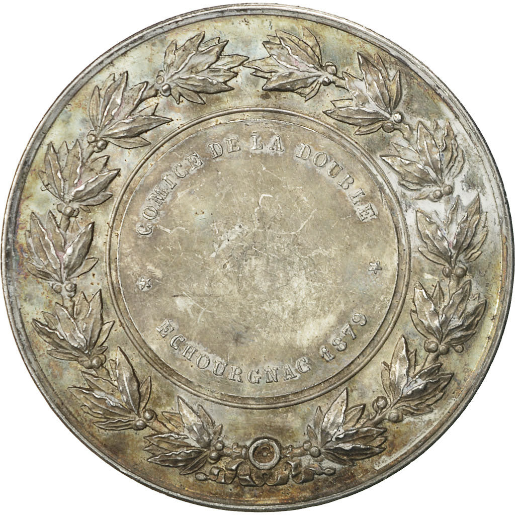 France, Medal, Comices de la Double Echourgnac, 1879, Lagrange, AU(55-58)