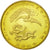 China, Medal, Dragon et Oiseau, Temple, VZ+, Gilt Bronze