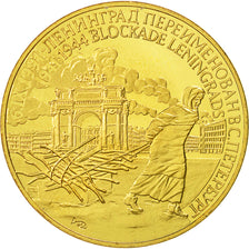 Russia, Medal, CCCP Russie, Blockade Leningrad, 1991, MS(64), Nickel-brass