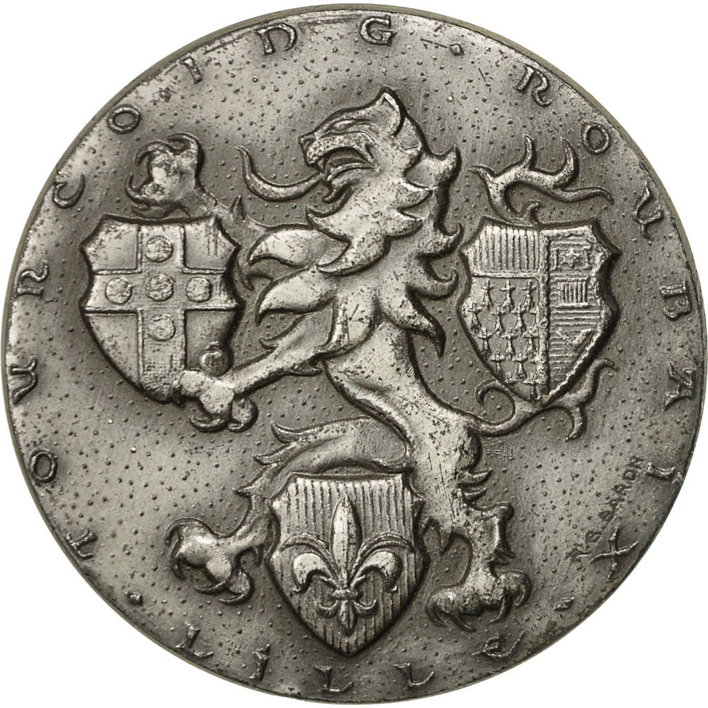 France, Medal, Chambre de Commerce, Lille.Roubaix.Tourcoing, 1972, Baron
