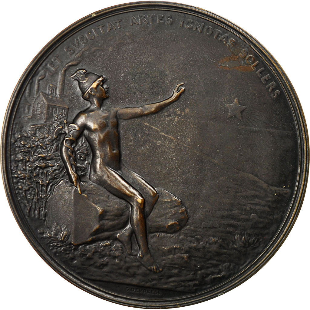 Belgium, Medal, Société Générale de Belgique, 1922, Devreese, AU(55-58)