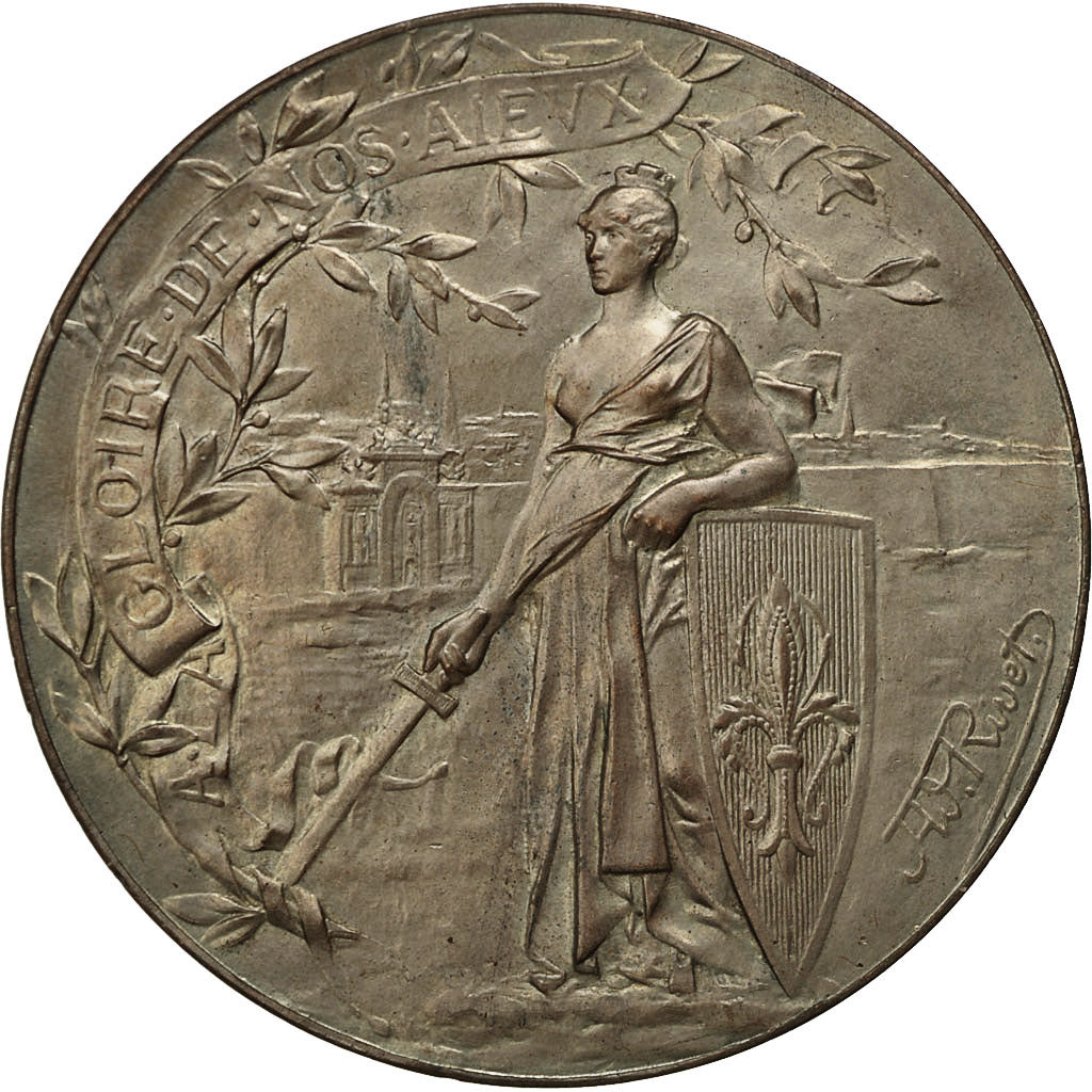 Frankreich, Medal, Centenaire de la levée du siège de Lille, Rivet, VZ