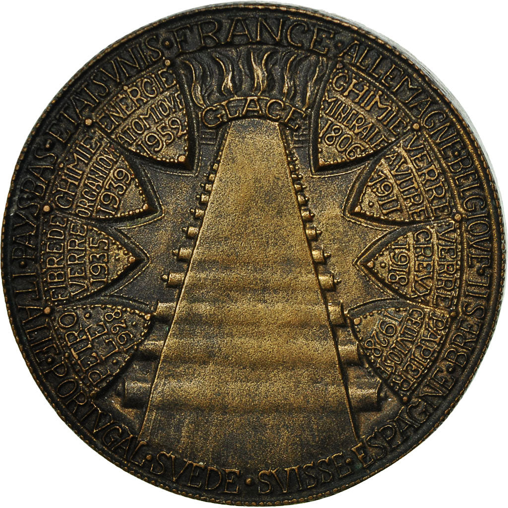 France, Medal, Saint Gobain, Troisième centenaire de la manufacture des Glaces