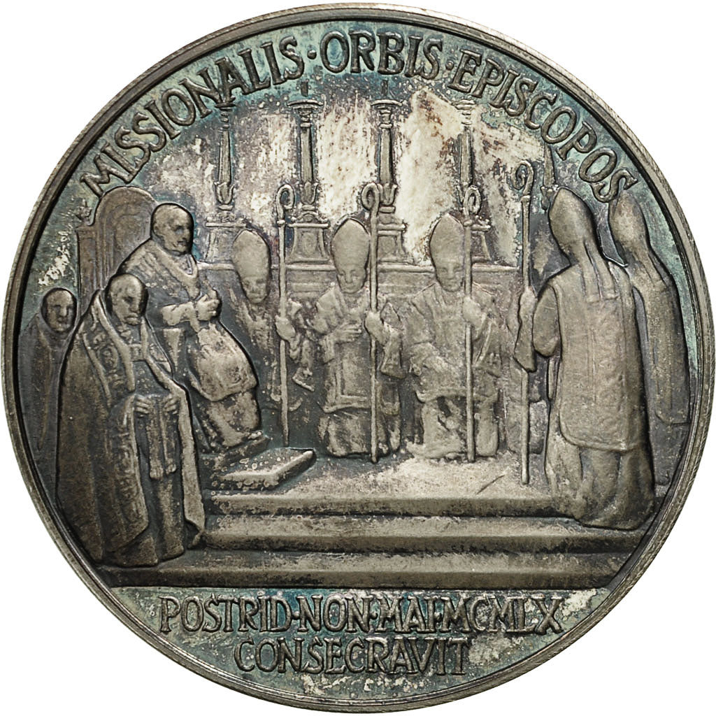 Vaticano, Medal, Le Pape Jean XXIII, Chapelle Sixtine, Mistruzzi, SPL, Argento