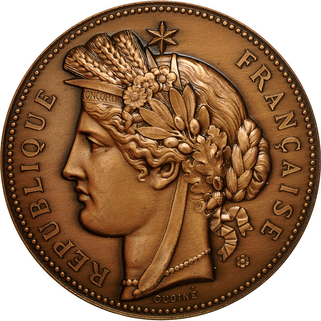 Francia, medaglia, Cérès, République Française, 1982, Oudiné, SPL, Bronzo