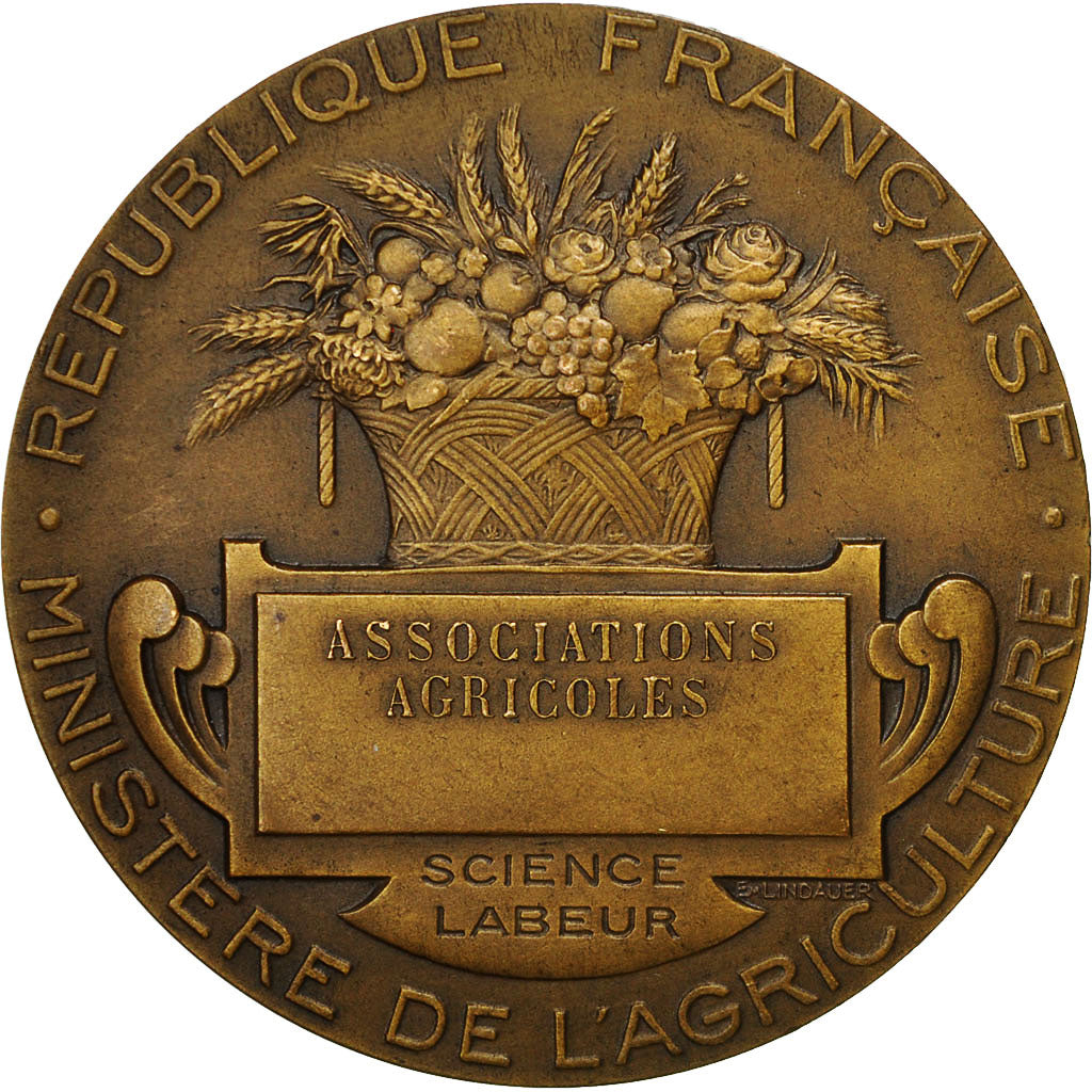France, Medal, Ministère de l'Agriculture, Associations Agricoles, Lagrange
