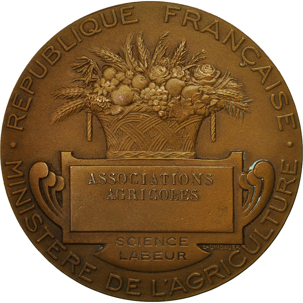 France, Medal, Ministère de l'Agriculture, Associations Agricoles, Lagrange