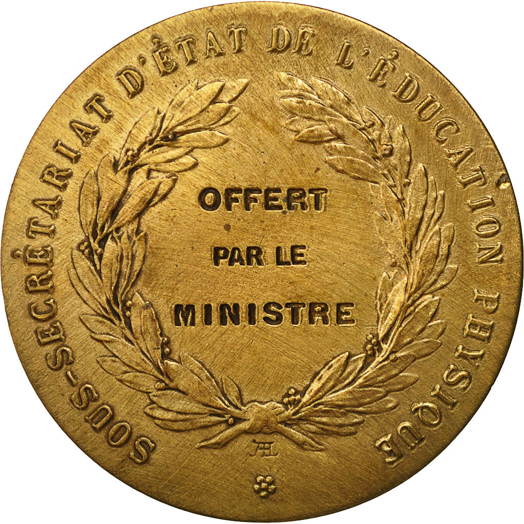 France, Medal, Sous Secrétariat d'Etat de l'Education Physique, Fraisse